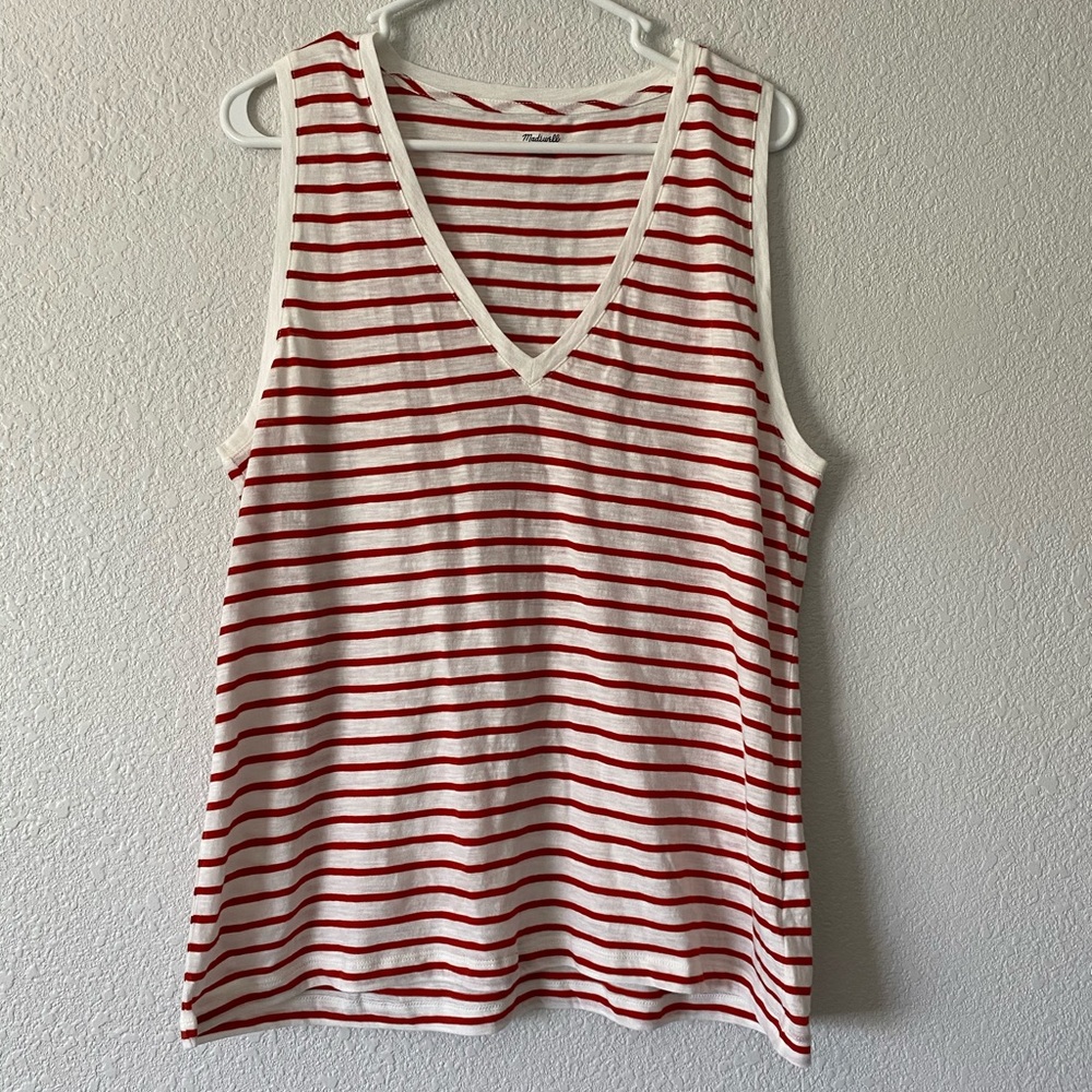 Madewell kilt red tank